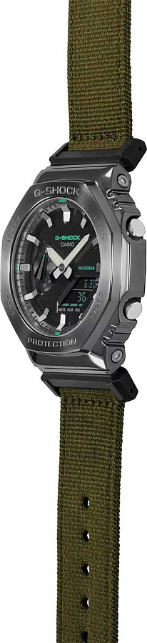 Часы Casio G-Shock GM-2100CB-3ADR (GM-2100CB-3AER) — черный, сталь металл