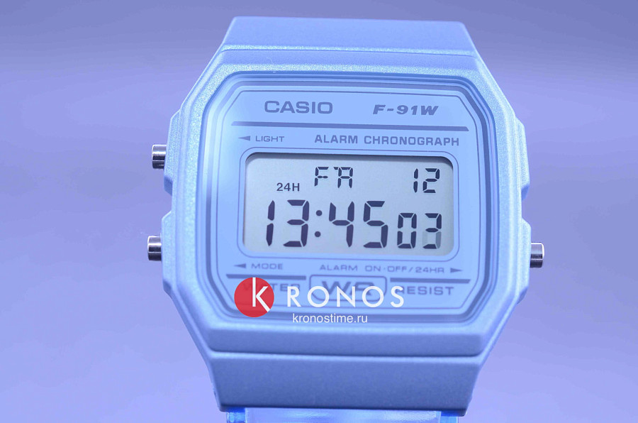 Часы Casio Collection F-91WS-2EF — кварцевые, пластик