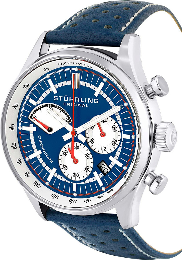 Часы Stuhrling Monaco 934.02 — кварцевые, металл сталь