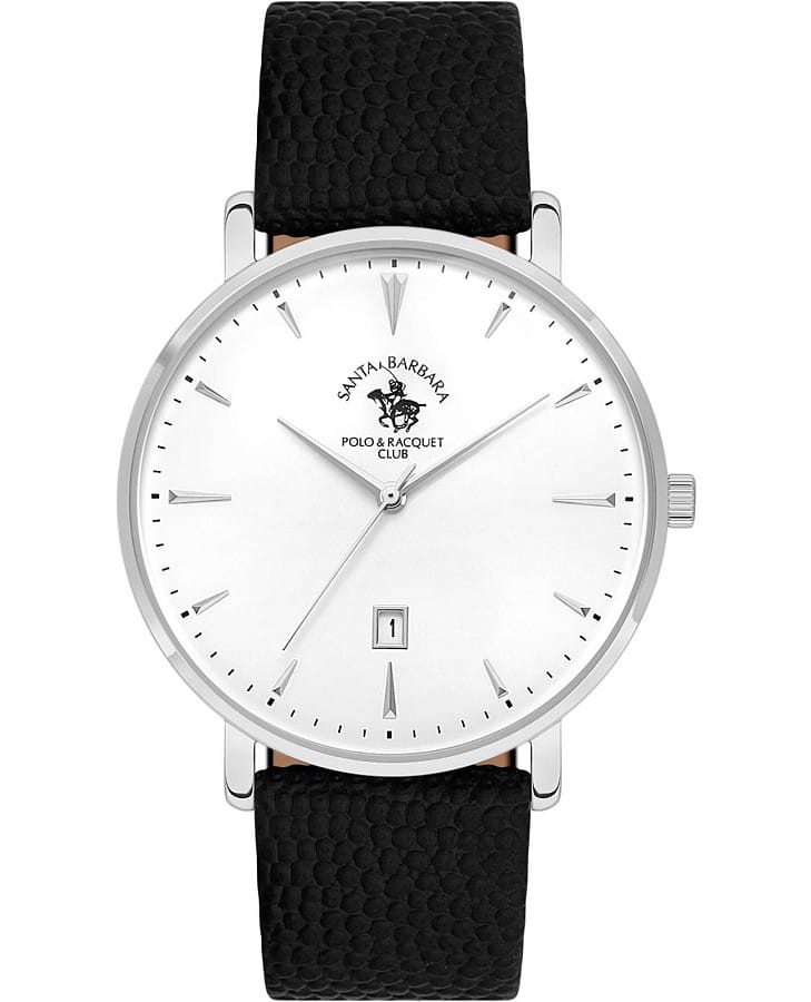 Часы Santa Barbara Polo & Racquet Club SB.8.10009-1 — мужские, белый