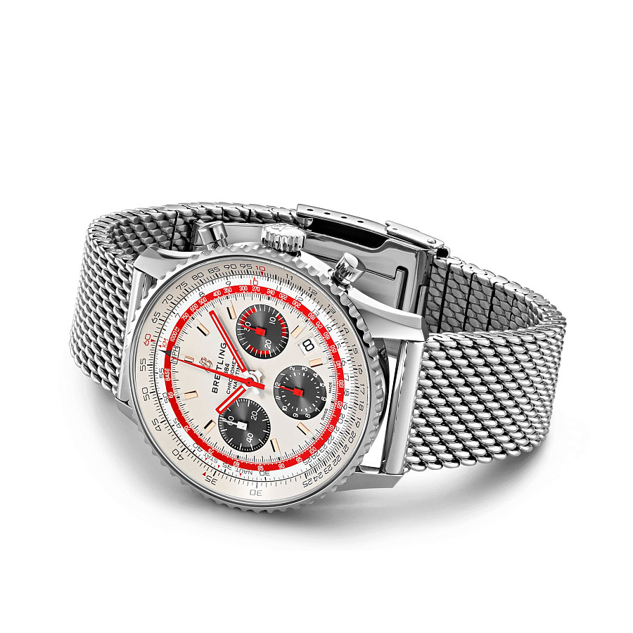 Часы Breitling Navitimer B01 Chronograph 43 TWA AB01219A1G1A1 — сталь металл, Швейцария