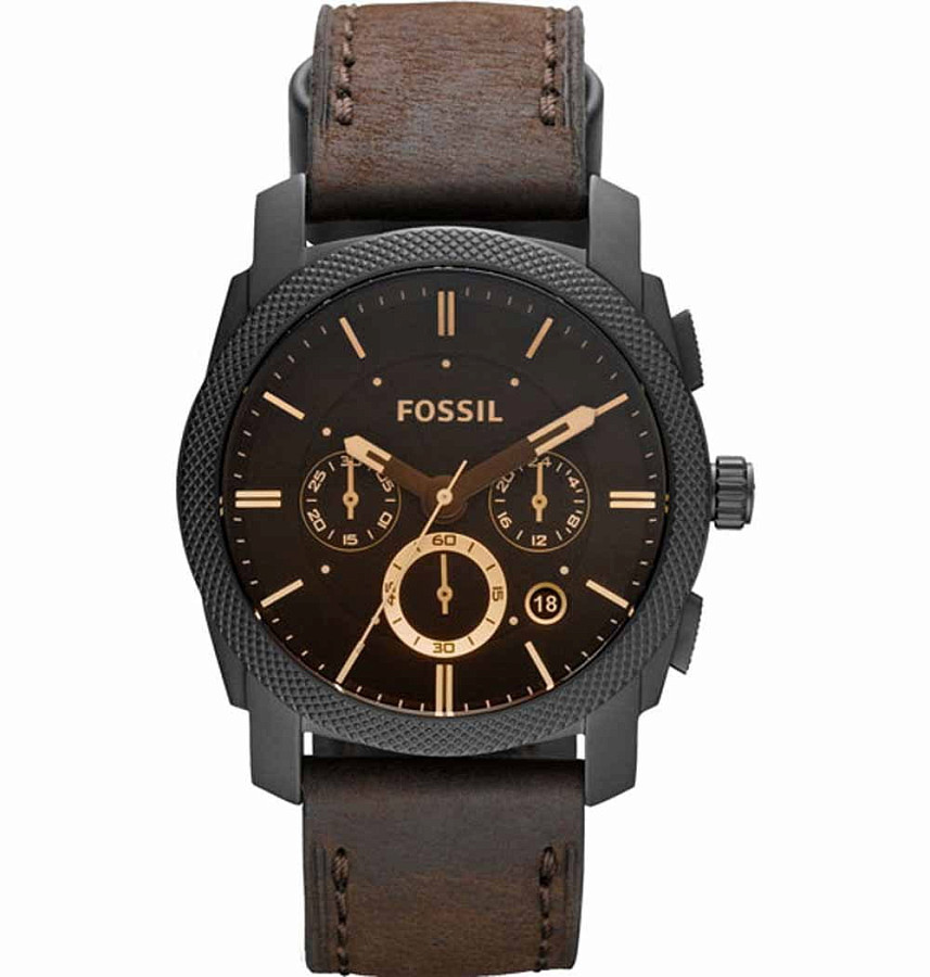 Часы Fossil Carlie FS4656 — мужские, коричневый