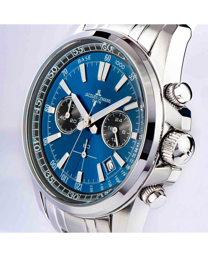 Часы Jacques Lemans Sport 1-2117ZC — металл сталь, Австрия