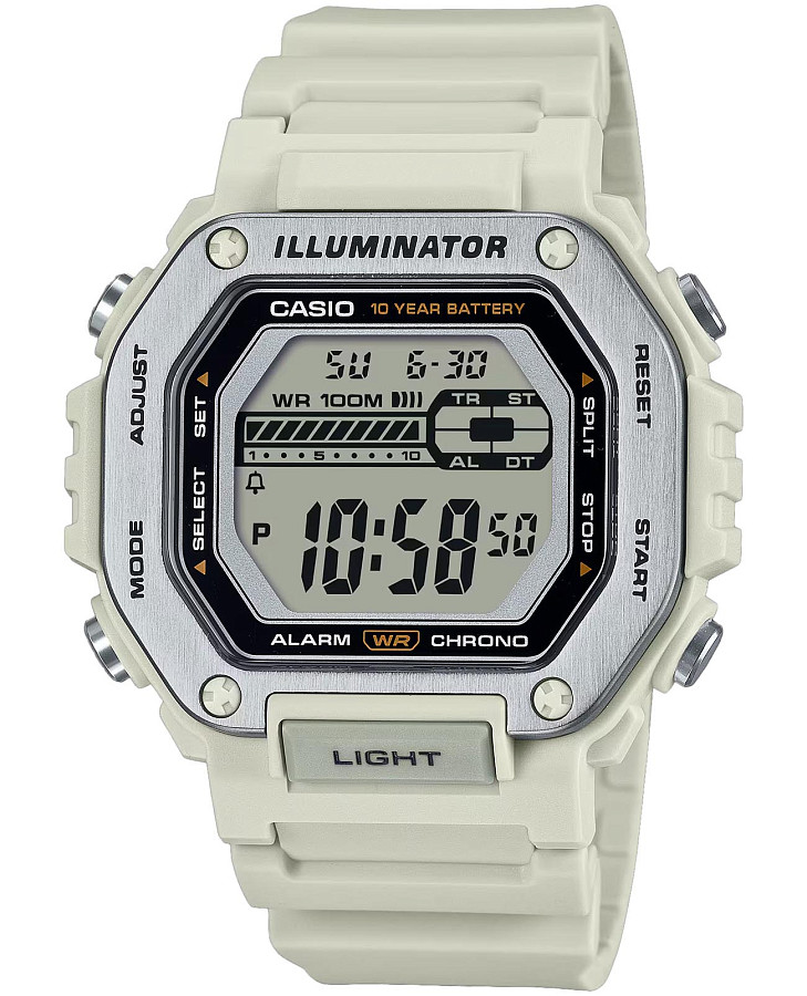 Часы Casio Collection MWD-110H-8AV — мужские, серый