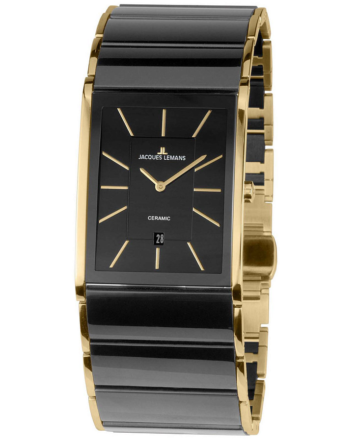 Часы Jacques Lemans High Tech Ceramic 1-1939E — мужские, черный