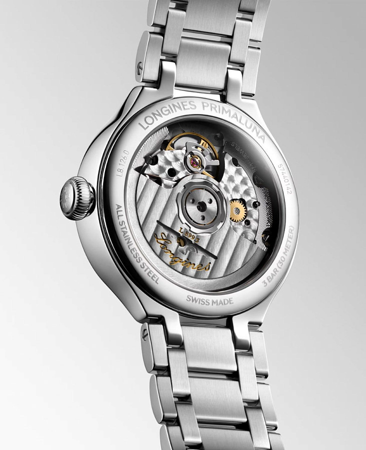 Часы Longines PrimaLuna Moonphase L8.126.0.71.6 — нержавеющая сталь, женские
