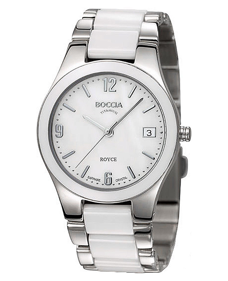 Часы Boccia Titanium Circle-Oval 3189-01 — женские, перламутровый