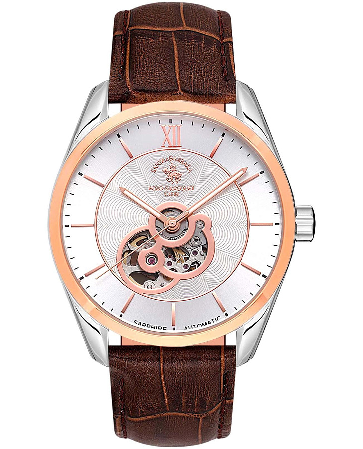 Часы Santa Barbara Polo & Racquet Club Luxury SB.4.1008-6 — мужские, серебристый