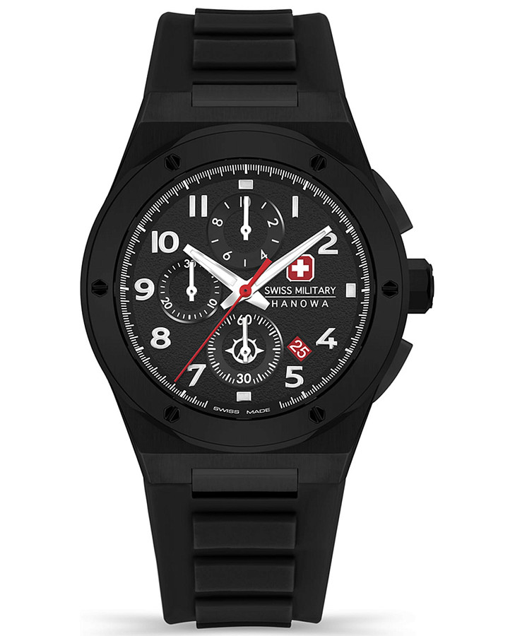 Часы Swiss Military Hanowa Aerograph SMWGO2102030 — мужские, черный