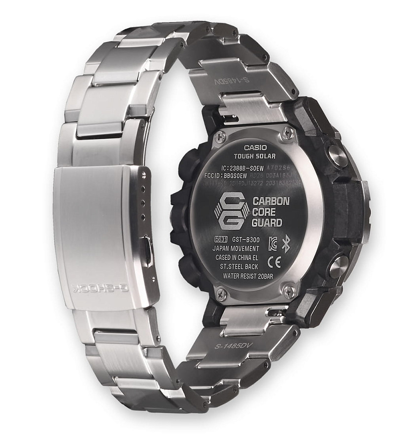 Часы Casio G-Shock GST-B300SD-1A — сталь карбон, Япония