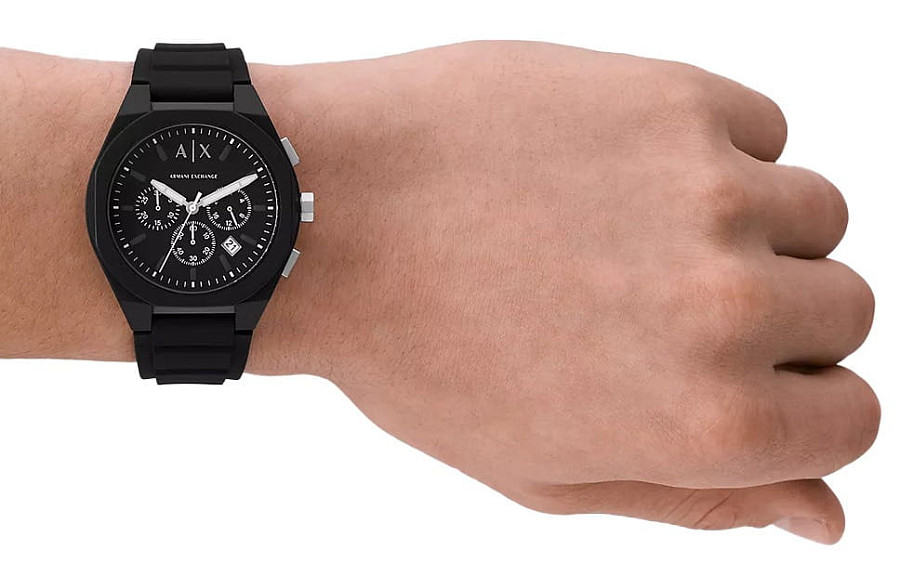 Часы Armani Exchange Rafael AX4161 — кварцевые, сталь резина