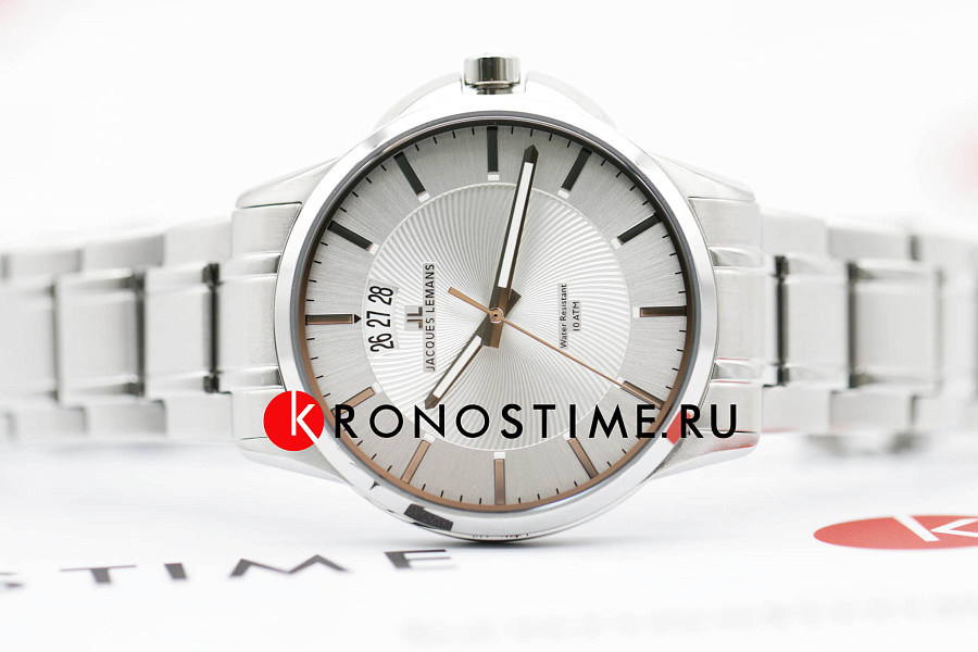 Часы Jacques Lemans Classic 1-1540E — кварцевые, металл сталь