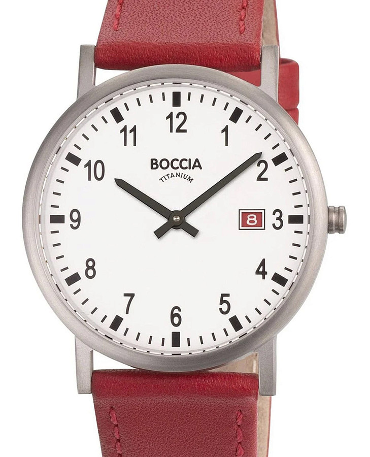 Часы Boccia Titanium 3662-02 — кварцевые, титан