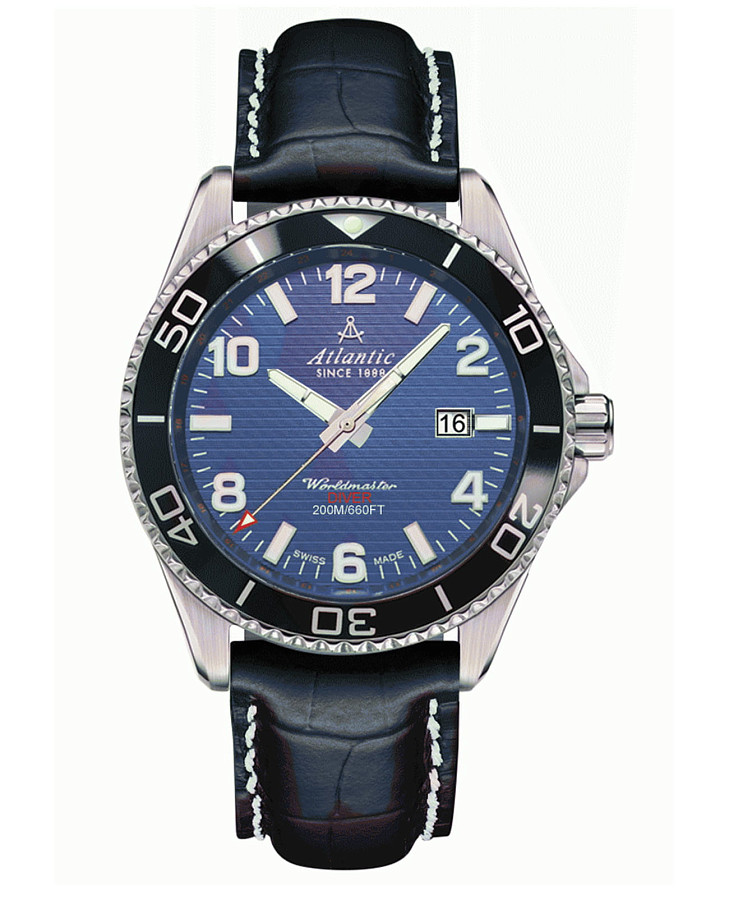Часы Atlantic 55370.47.55S — мужские, синий