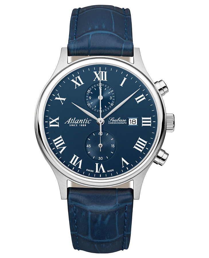 Часы Atlantic Seabase 64452.41.58 — мужские, синий
