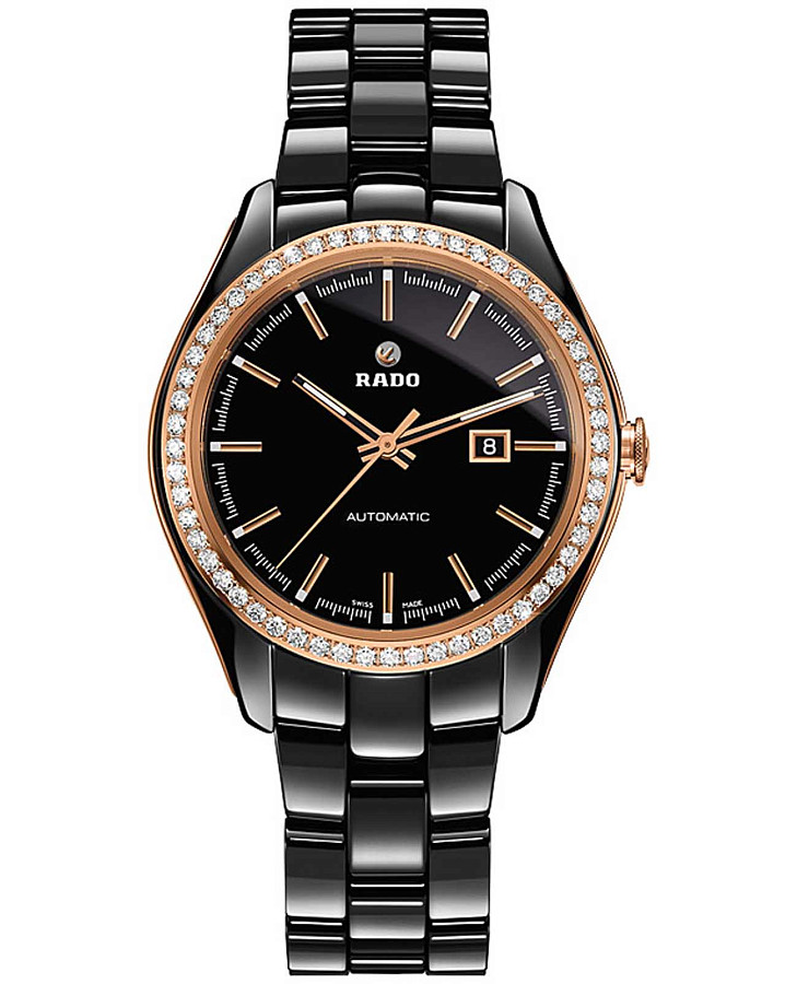 Часы Rado Hyperchrome Automatic Diamonds R32526152 — женские, черный