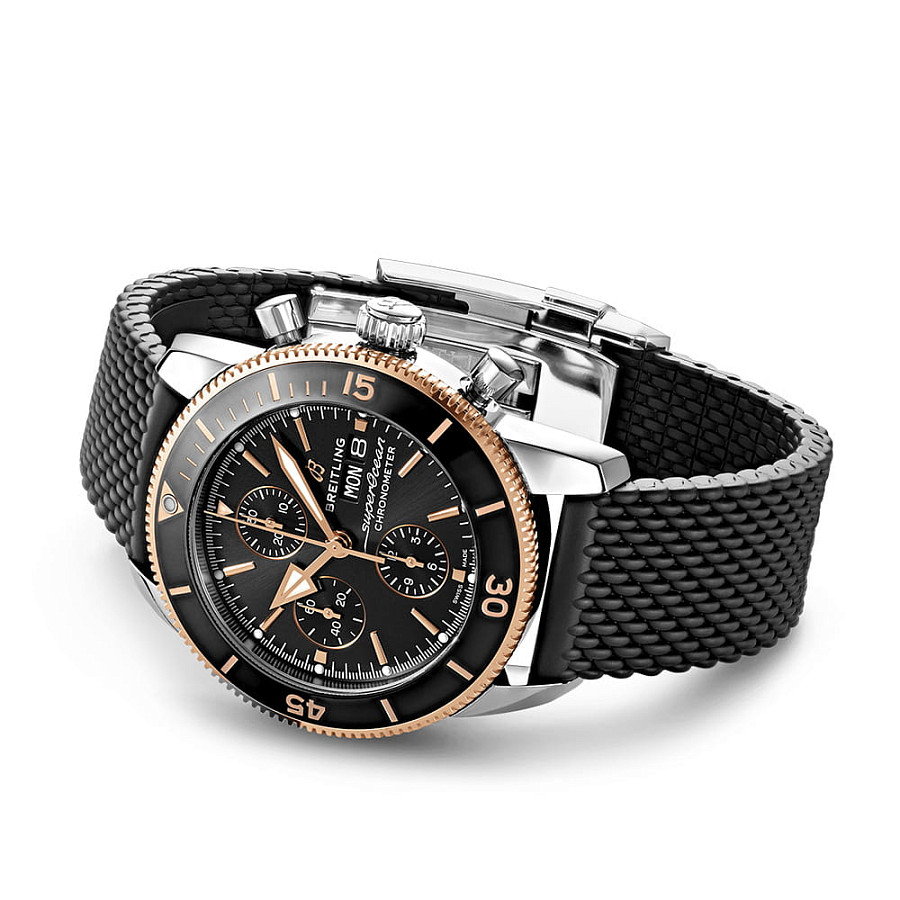 Часы Breitling Superocean Heritage Automatic Chronograph 44 U13313121B1S1 — сталь металл золото, Швейцария