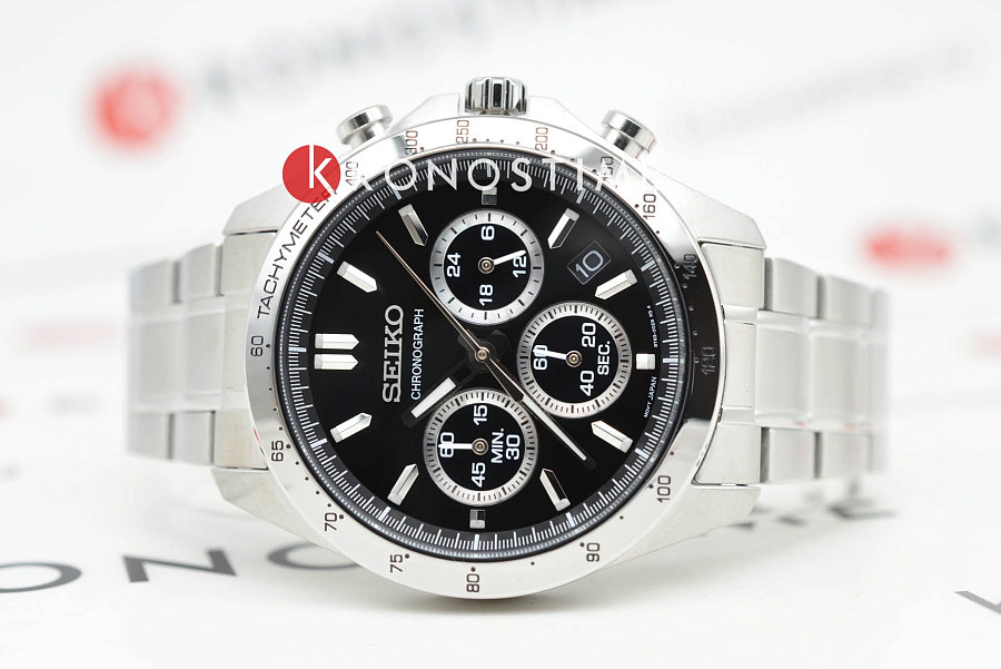 Часы Seiko Spirit Chronograph SBTR013 — кварцевые, сталь металл