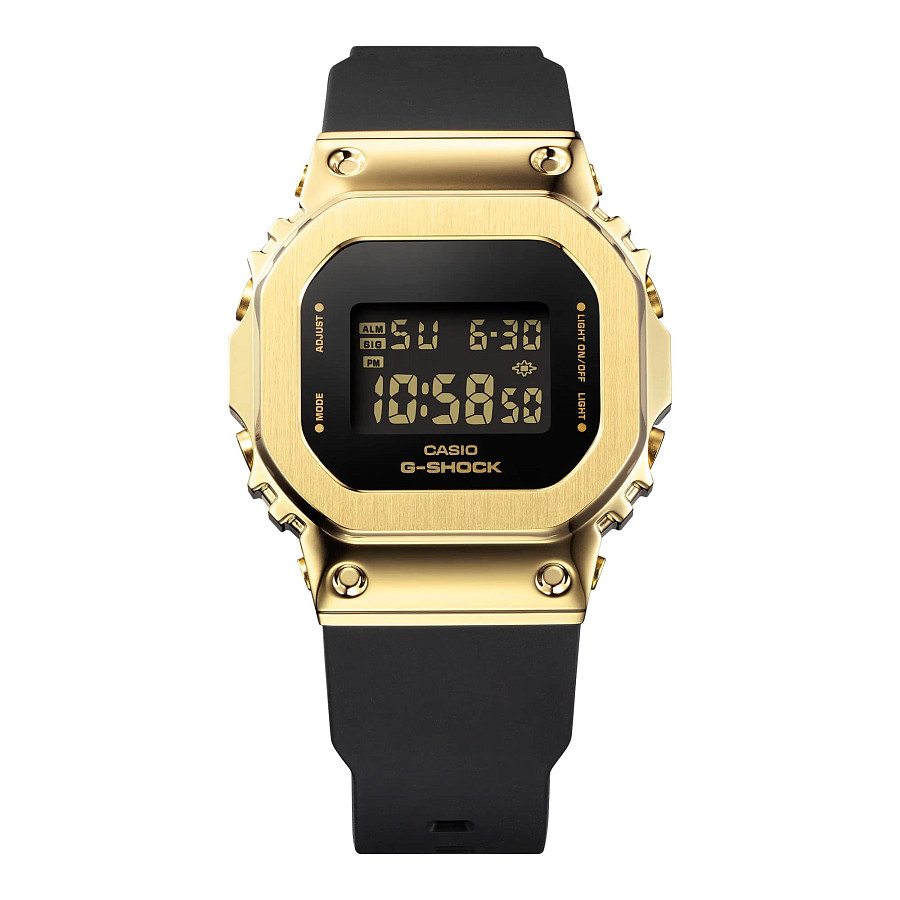 Часы Casio G-Shock GM-S5600GB-1DR (GM-S5600GB-1) — черный, сталь металл пластик