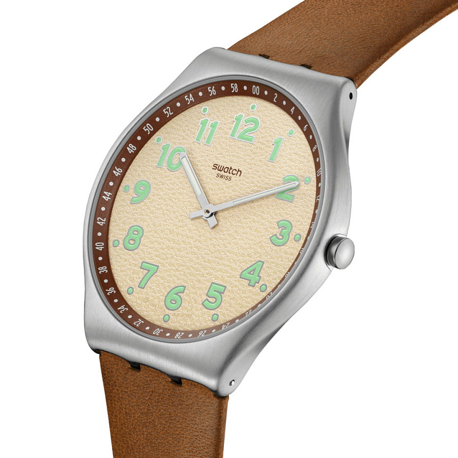 Часы Swatch Skin Irony 42 SS07S135 — кварцевые, металл сталь