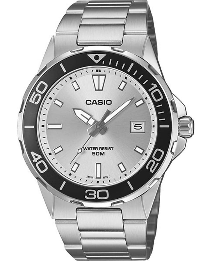 Часы Casio Collection MTD-145D-7A — мужские, серебристый