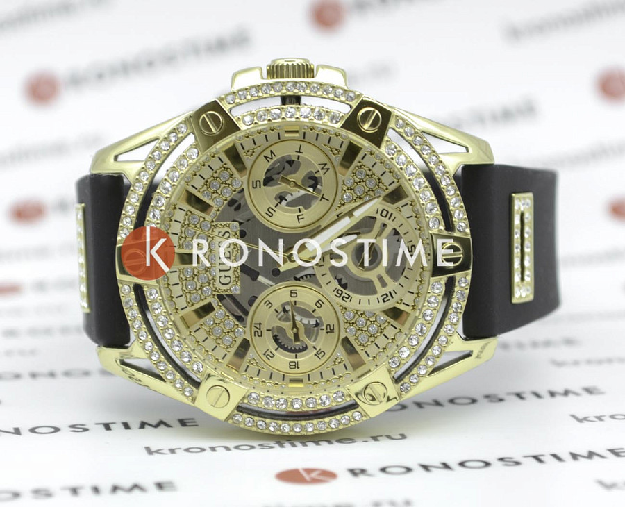 Часы Guess Queen GW0536L3 — кварцевые, металл сталь