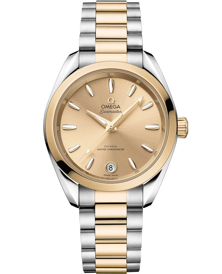 Часы Omega Seamaster Aqua Terra 220.20.34.20.08.001 — женские, золотой