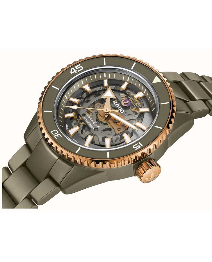 Часы Rado Captain Cook High-Tech Ceramic R32150162 — механические, керамика