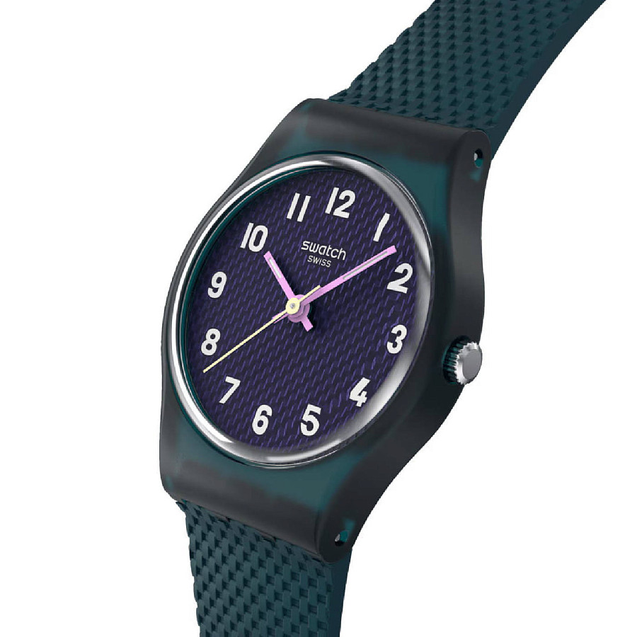 Часы Swatch Teal Weave LL127 — кварцевые, Швейцария, женские