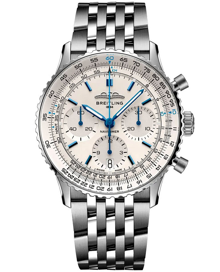 Часы Breitling Navitimer B01 Chronograph 41 AB0139A71G1A1 — мужские, белый