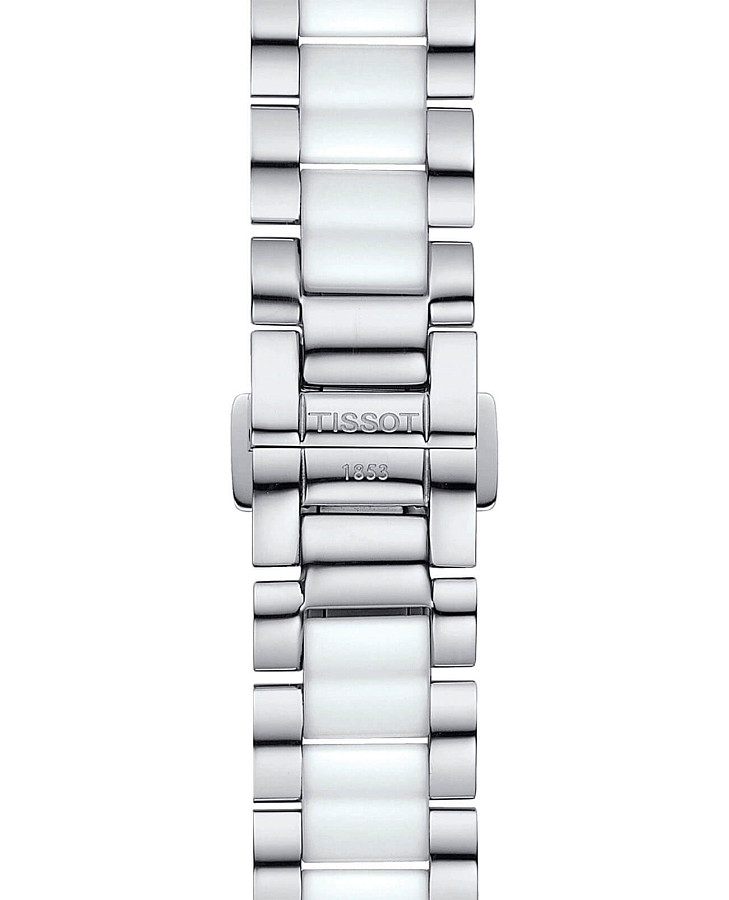 Часы Tissot Cera T064.210.22.016.00 — сталь + керамические вставки, женские
