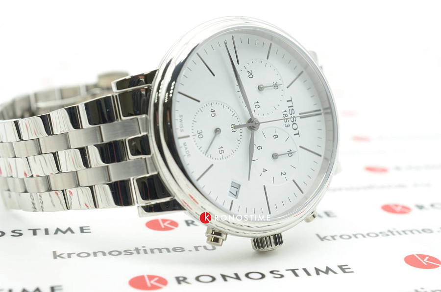 Часы Tissot Carson Premium Chronograph T122.417.11.011.00 — мужские, нержавеющая сталь