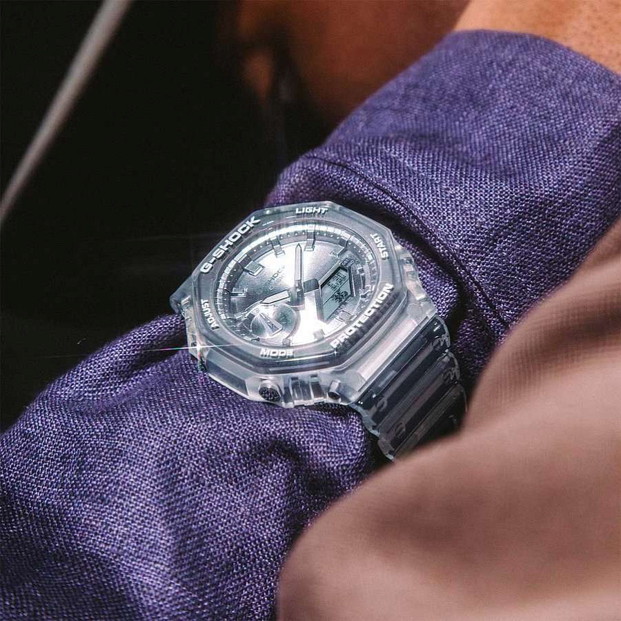 Часы Casio G-Shock GA-2100BM-7A8 — пластик карбон, Япония