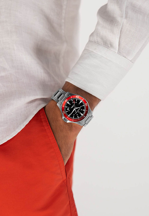 Часы Hamilton Khaki Navy Scuba Auto H82405130 — мужские, нержавеющая сталь