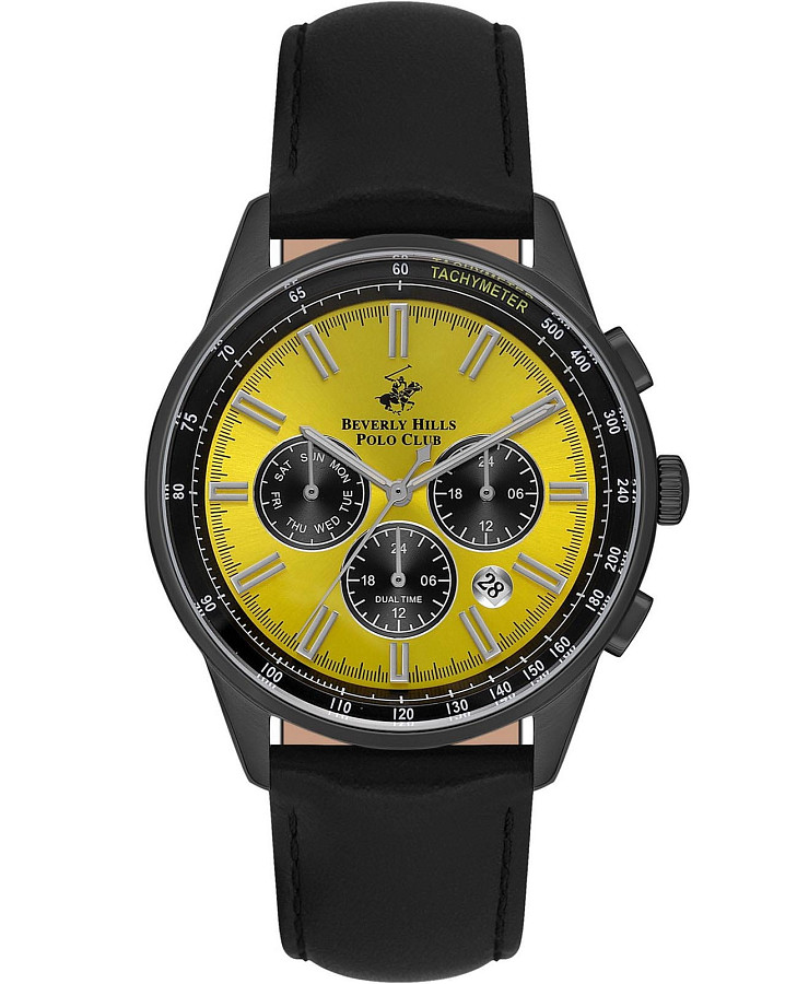 Часы Beverly Hills Polo Club BP3550X.801 — мужские, желтый