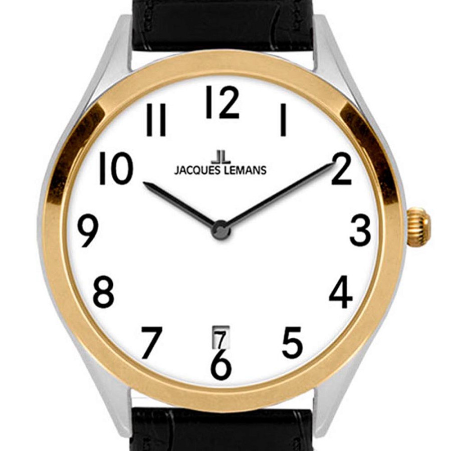Часы Jacques Lemans 1-2185B — кварцевые, сталь металл