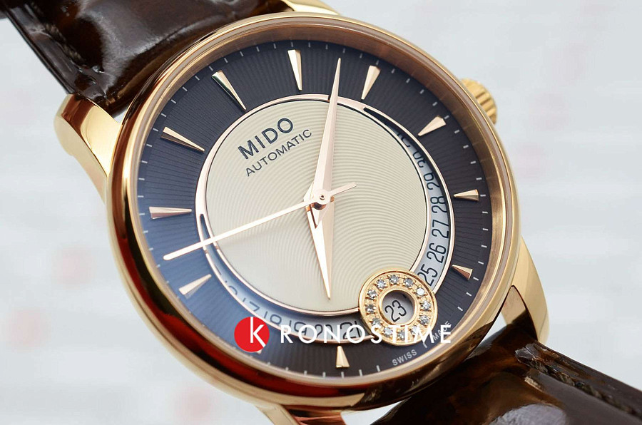 Часы Mido Baroncelli Diamonds M007.207.36.291.00 — женские, кожаный