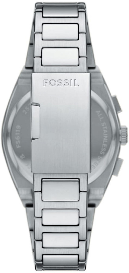 Часы Fossil Everett FS6117 — кварцевые, металл сталь
