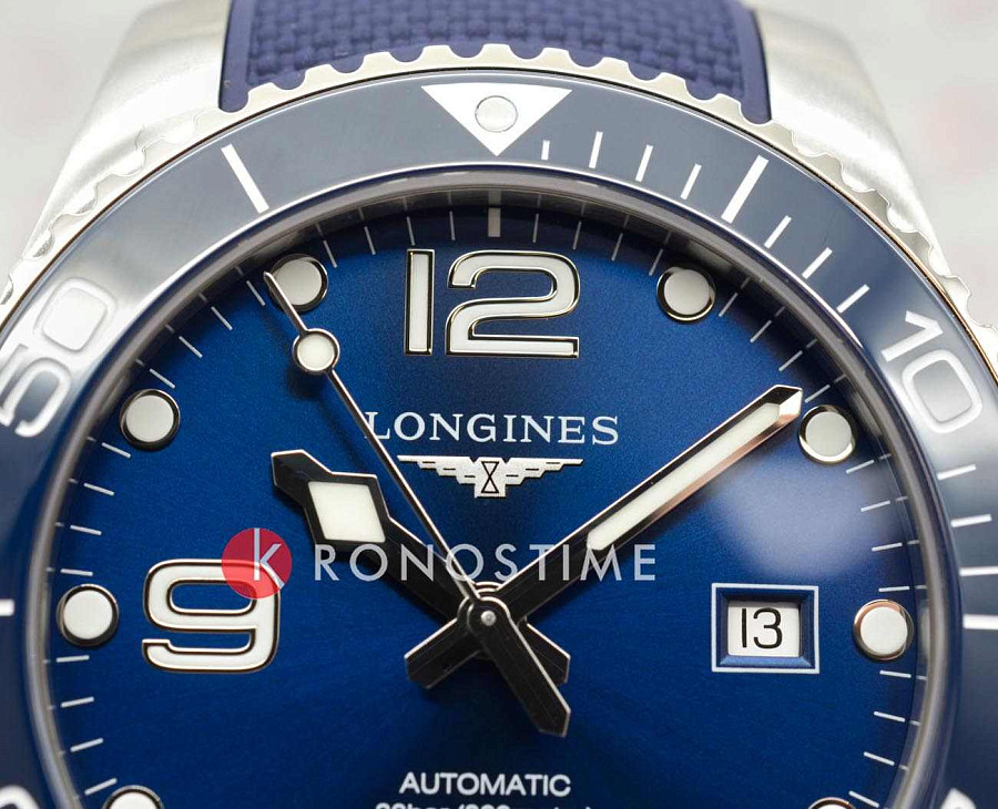 Часы Longines HydroConquest L3.782.4.96.9 — металл сталь керамика, Швейцария