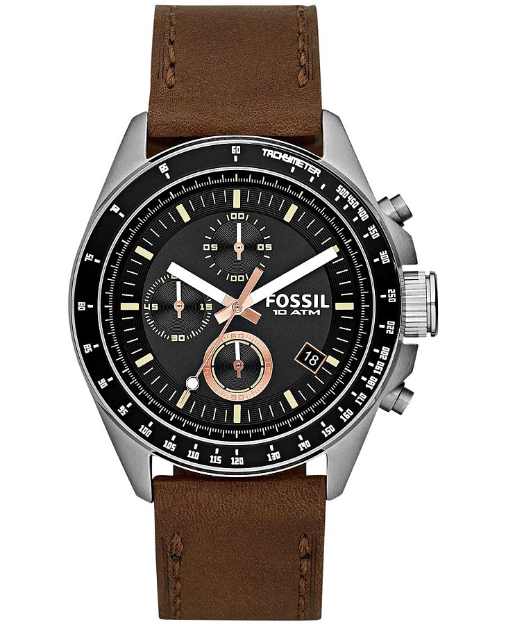 Часы Fossil Decker CH2885 — мужские, черный
