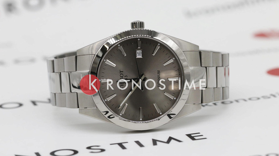Часы Tissot Gentleman Titanium T127.410.44.081.00 — кварцевые, Швейцария, мужские