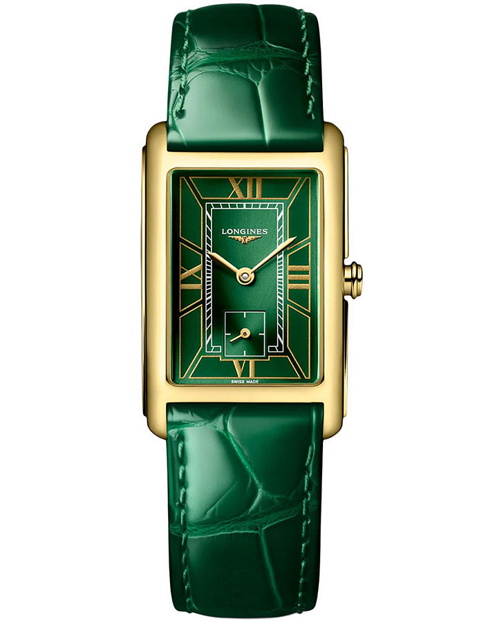 Часы Longines DolceVita L5.512.6.95.2 — женские, зеленый