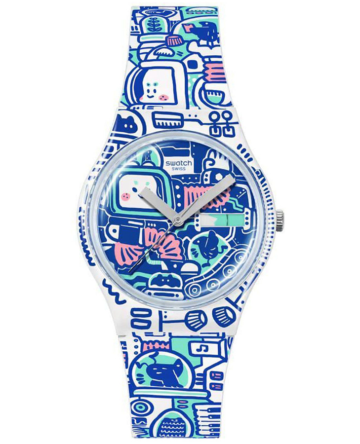 Часы Swatch Gent Biosourced Standart SO28Z702 — женские, цветной