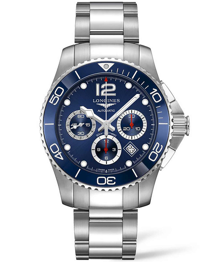 Часы Longines HydroConquest L3.883.4.96.6 — мужские, синий