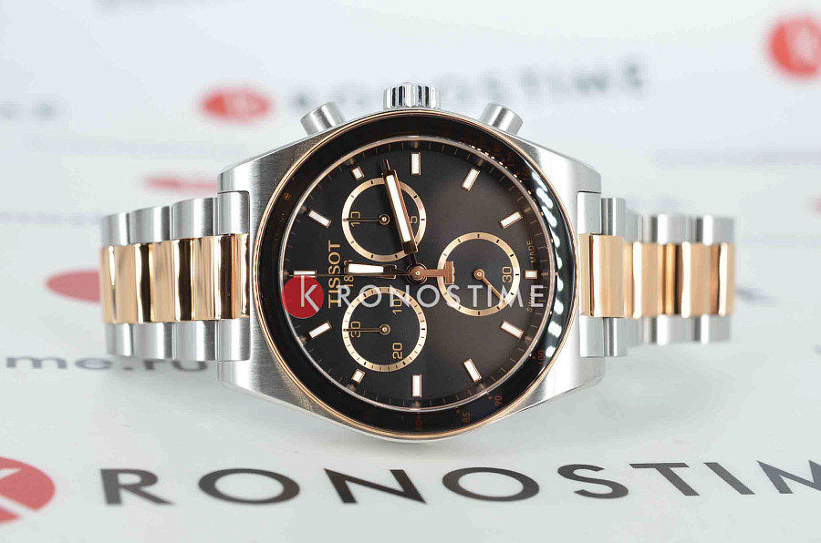 Часы Tissot PR516 Quartz Chronograph T149.417.22.051.01 — металл сталь, Швейцария