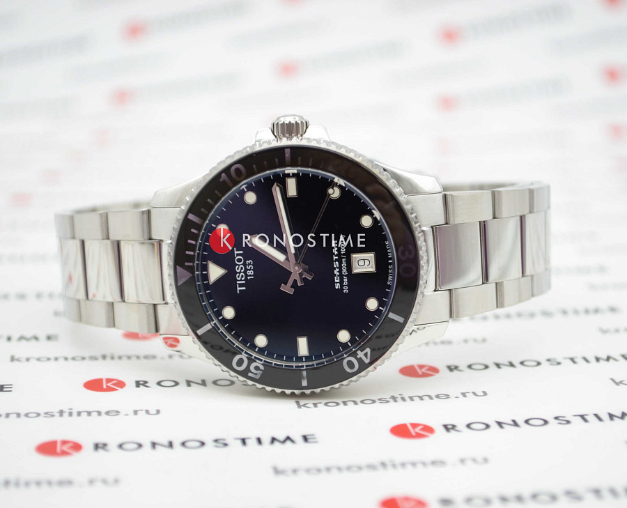 Часы Tissot Seastar 1000 T120.410.11.051.00 — кварцевые, Швейцария, мужские