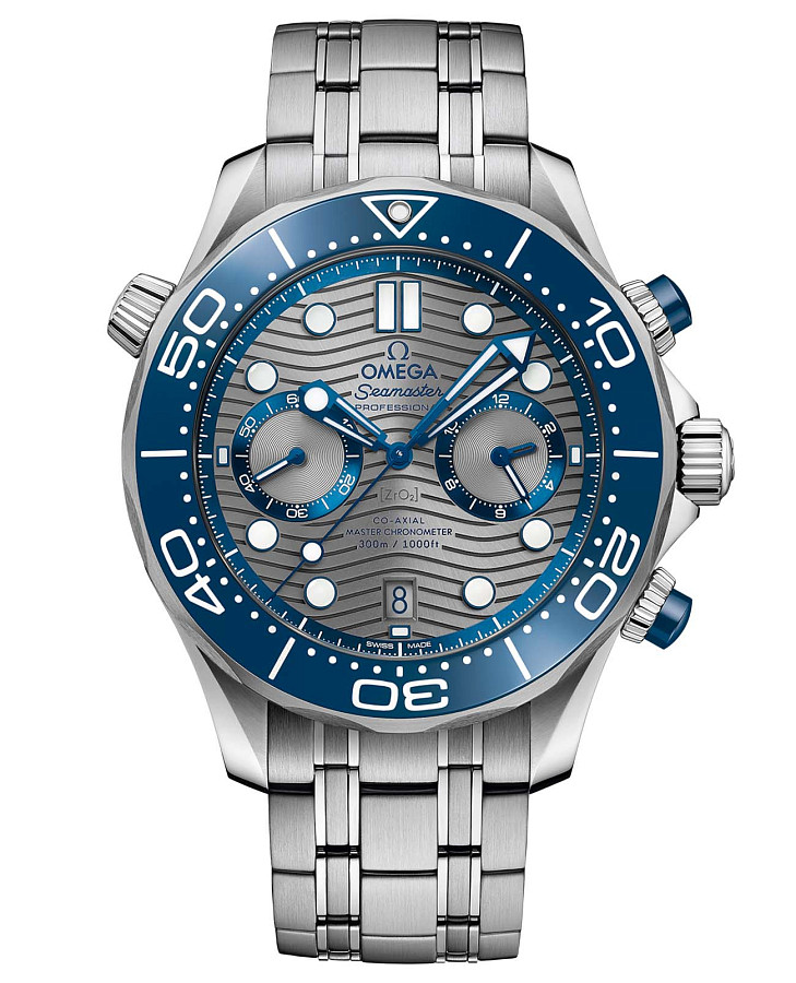 Часы Omega Seamaster Diver 300M 210.30.44.51.06.001 — мужские, серый