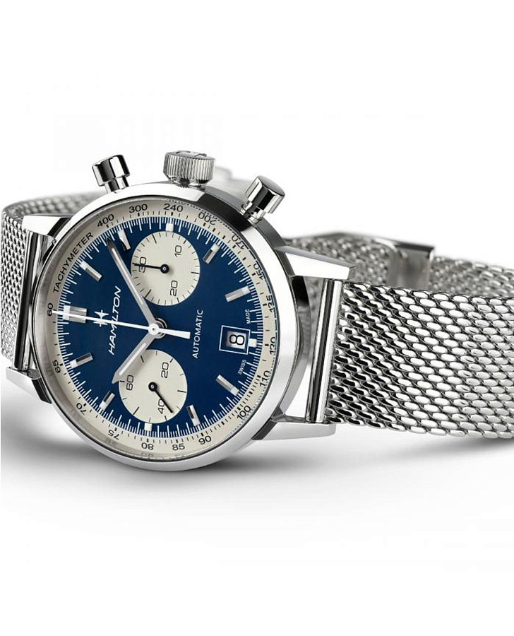 Часы Hamilton American Classic Intra-Matic Auto Chrono H38416141 — металл сталь, Швейцария