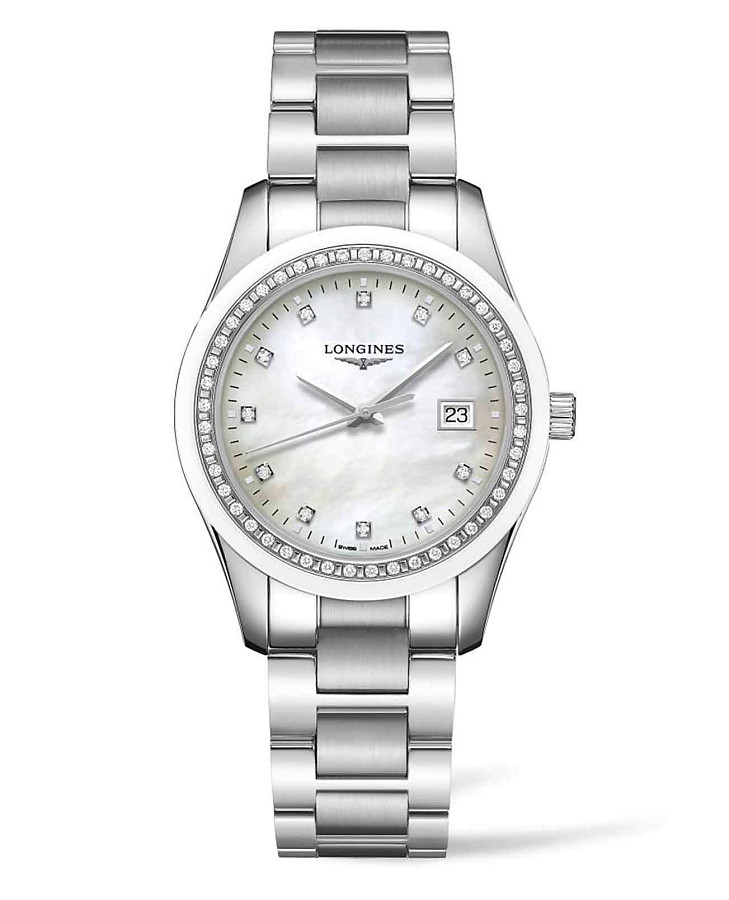 Часы Longines Conquest Classic L2.387.0.87.6 — женские, перламутровый