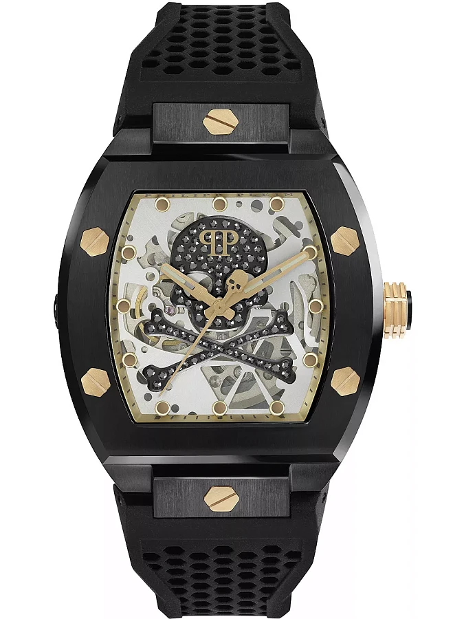 Часы Philipp Plein The Skeleton PWBAA0521 — мужские, серебристый